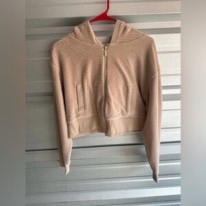 Women’s Nuuds Textured Zip Up Hoodie Jacket Size Small